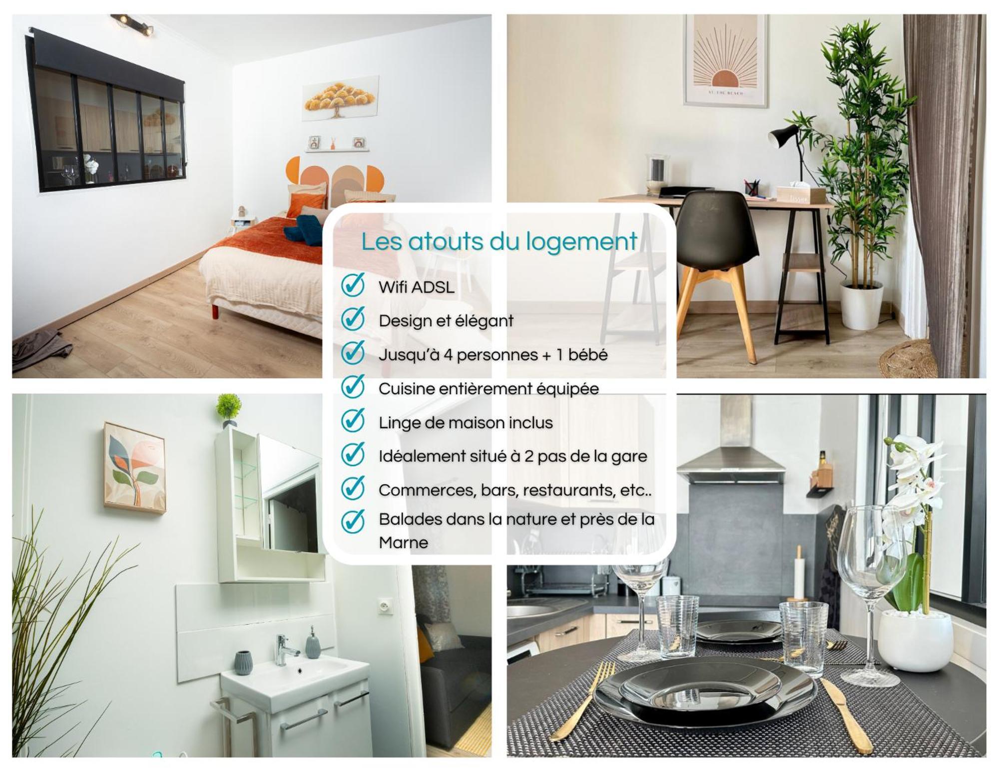 Le Cocon Douillet - 5" De La Gare - Wifi - Acces Direct Paris & Disneyland La Ferte-sous-Jouarre Ngoại thất bức ảnh